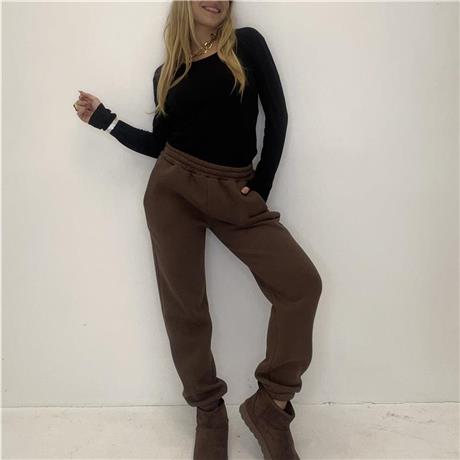 Pantalone felpato con polsino COLD